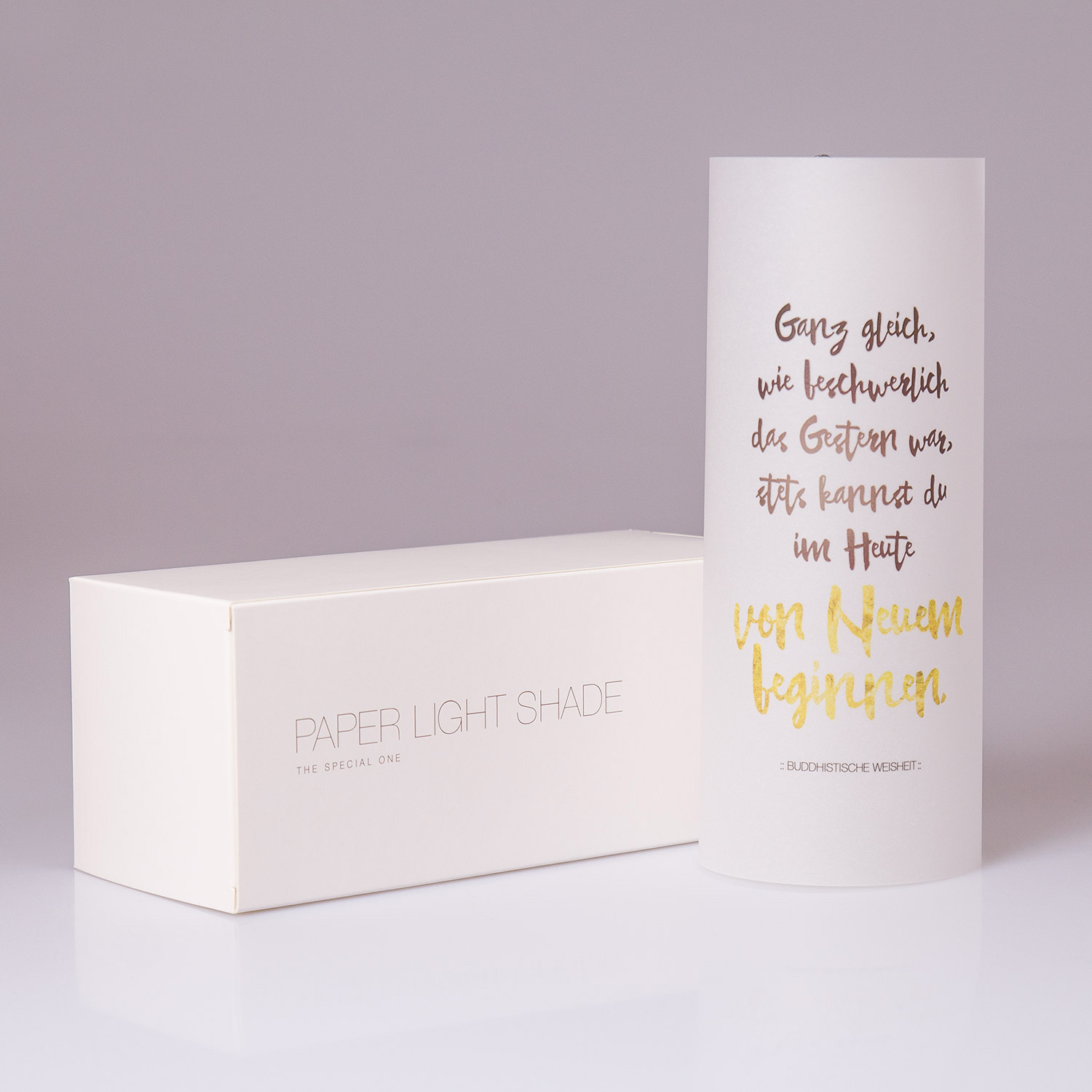 Paper Light Shade Motiv "Spruch" - The Special One