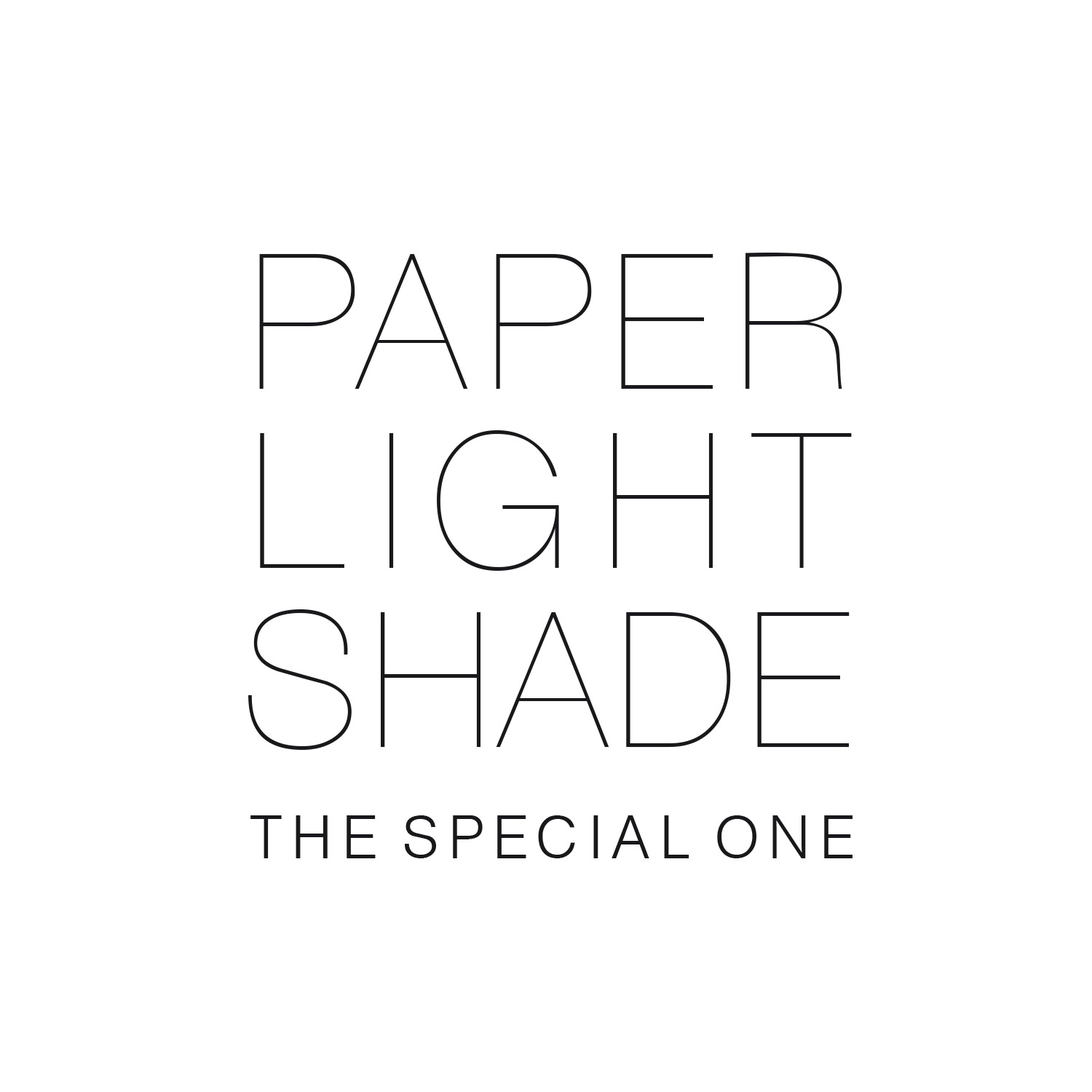 Paper Light Shade - The Special One